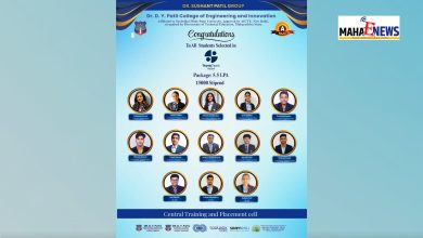 Dr. D. Y. Patil College of Engineering and Innovation Achieves Remarkable Campus Placement Success