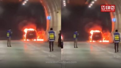Car Catches Fire Inside Mumbai Coastal Road Tunnel, Traffic Disrupted; No Injuries Reported (1)